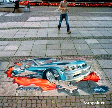 рисунки на асфальте 011