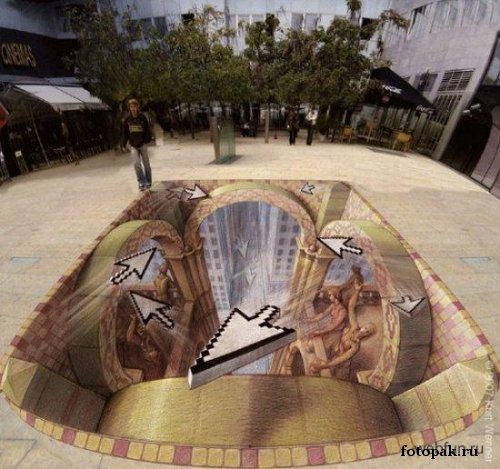 рисунки на асфальте 032