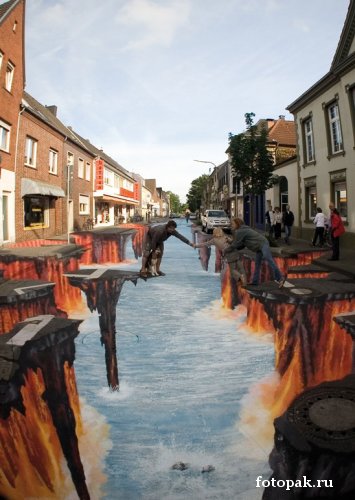 рисунки на асфальте 037