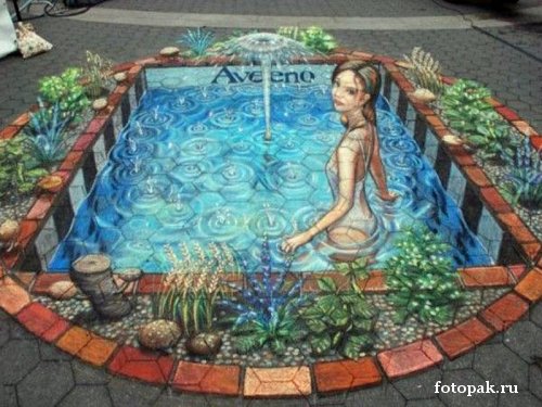 рисунки на асфальте 038