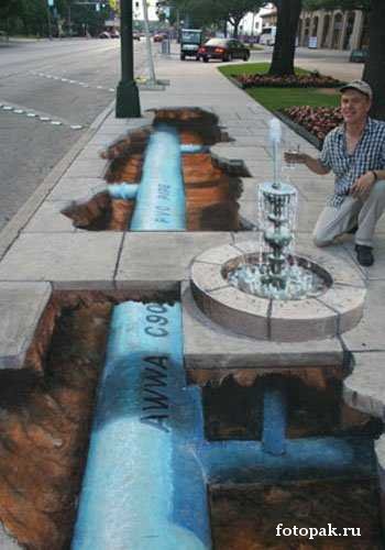 рисунки на асфальте 043