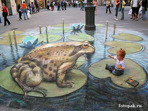 рисунки на асфальте 041