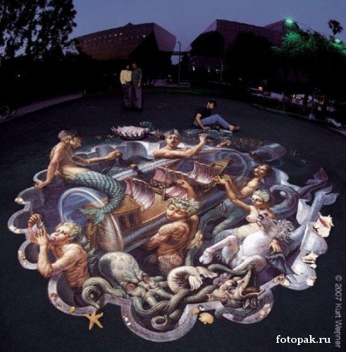 рисунки на асфальте 047