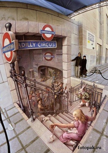 рисунки на асфальте 049